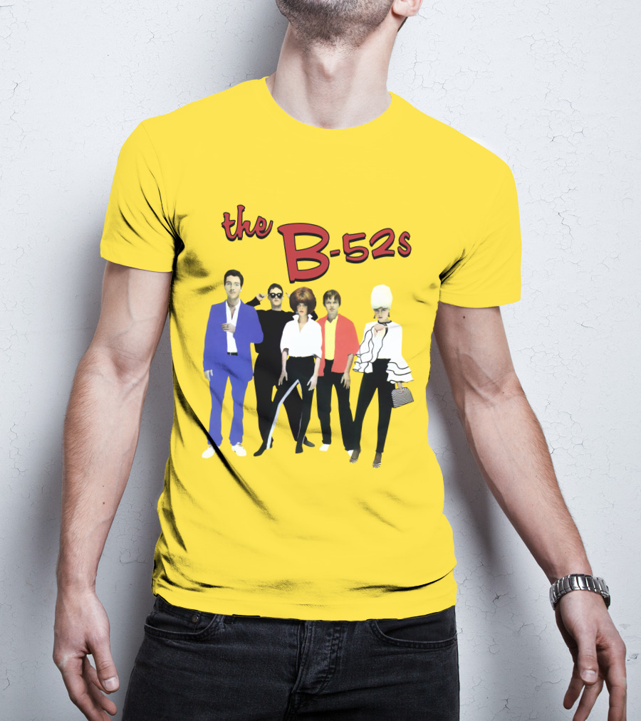 The B-52S Band Members Retro Style Ensemble T-Shirt