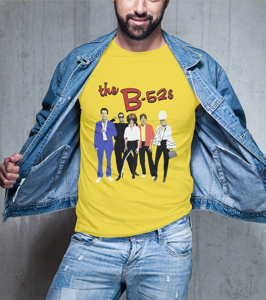 The B-52S Band Members Retro Style Ensemble T-Shirt
