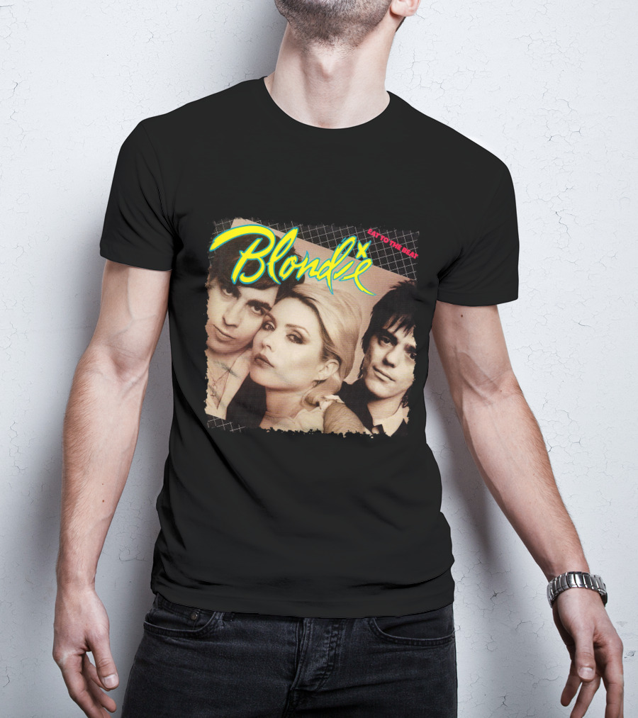 Blondie Eat To The Beat Album Cover Vintage Style T-Shirt