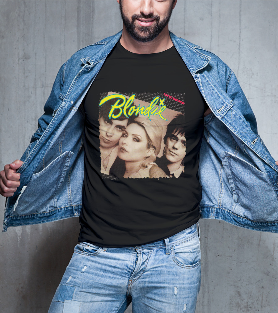 Blondie Eat To The Beat Album Cover Vintage Style T-Shirt