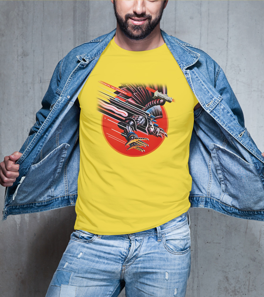 Judas Priest Screaming For Vengeance Album Cover Artwork T-Shirt