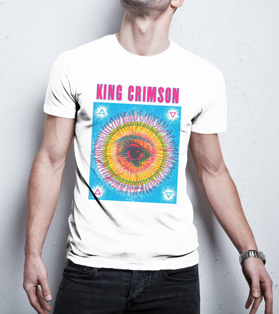 King Crimson Psychedelic Eye Geometric T-Shirt