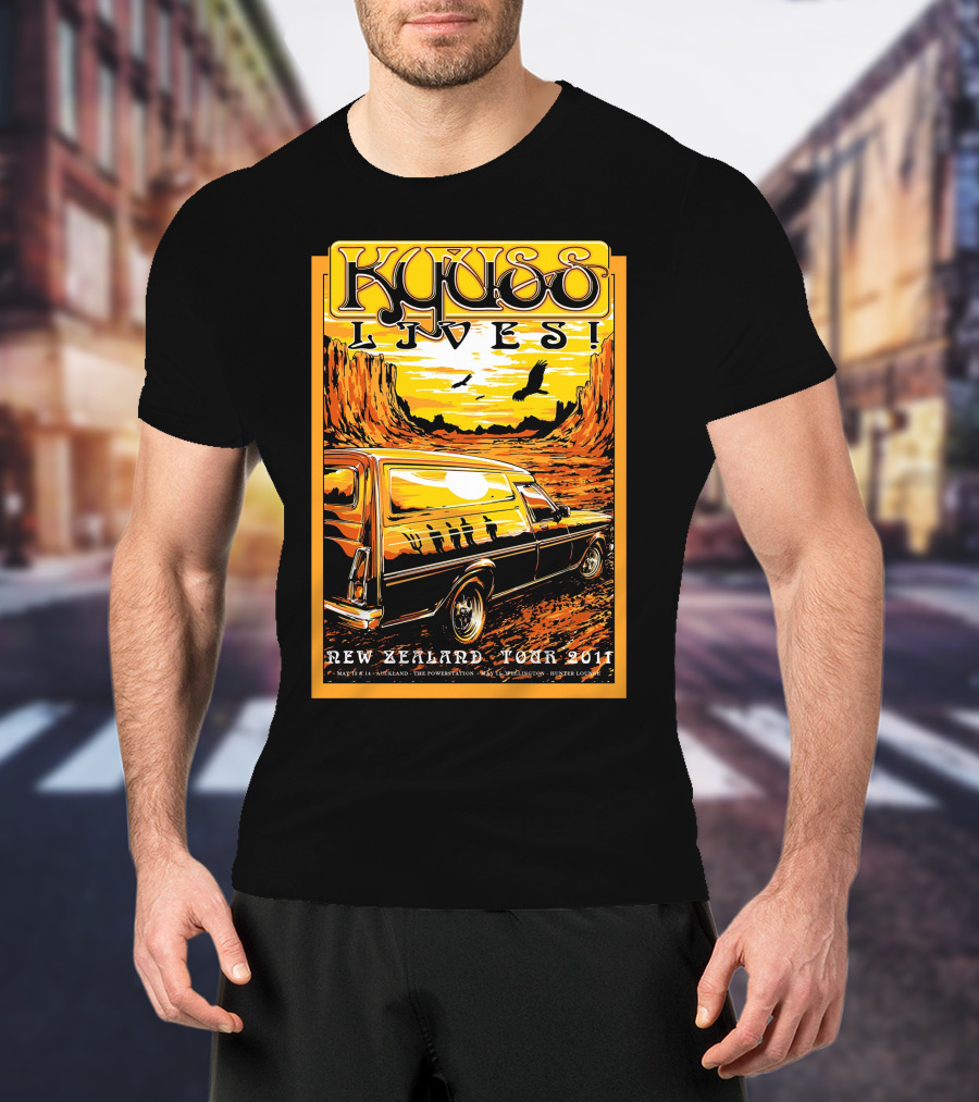 Kyuss Lives New Zealand Tour 2011 T-Shirt