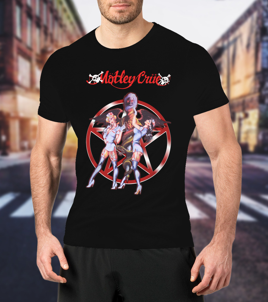 Mötley Crüe Devil Nurse Fantasy Star T-Shirt