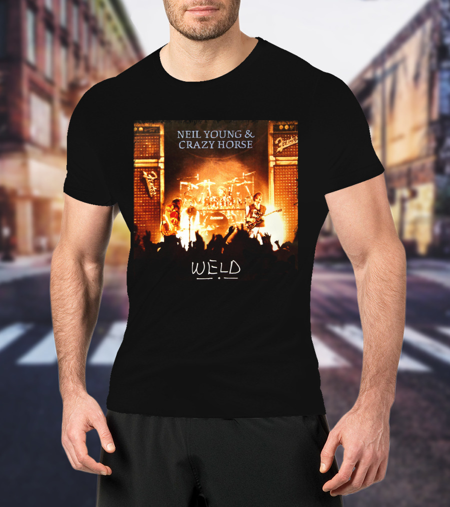 Neil Young & Crazy Horse Weld Live Performance Stage Amps T-Shirt