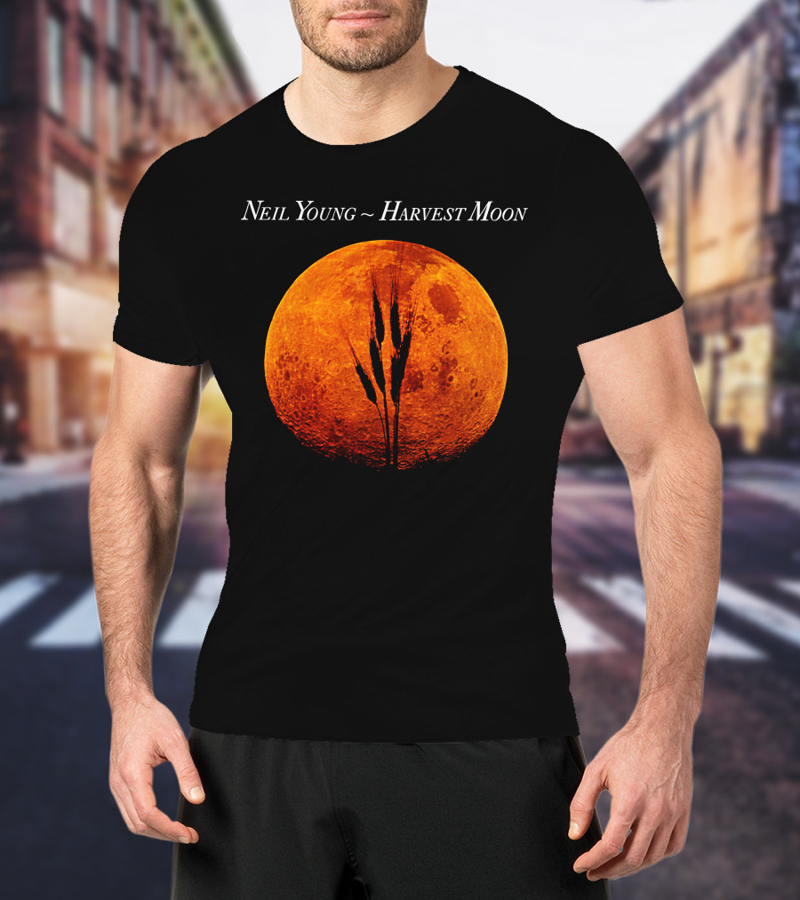 Neil Young Harvest Moon Orange Moon T-Shirt