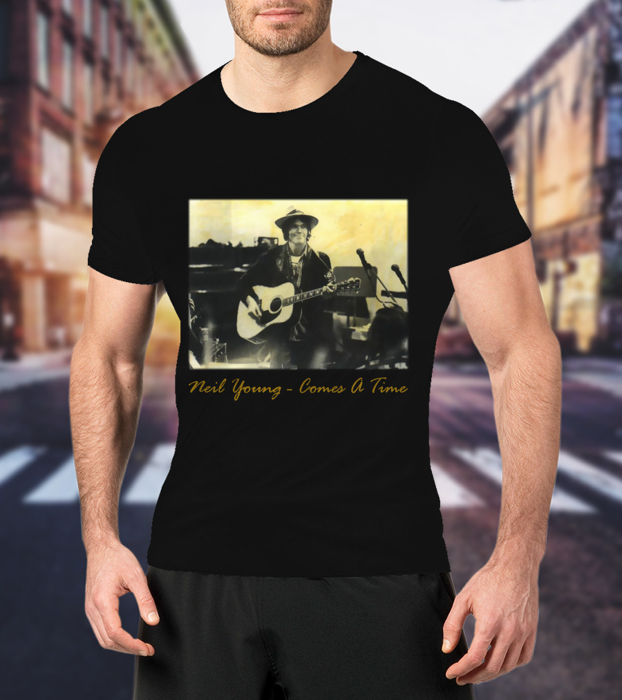 Neil Young - Comes A Time Accompanied Guitar Performance T-Shirt