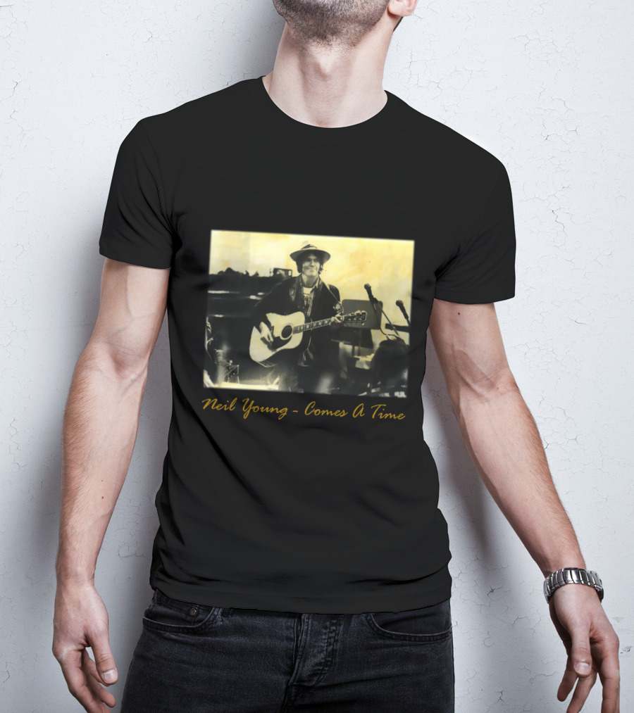 Neil Young - Comes A Time Accompanied Guitar Performance T-Shirt