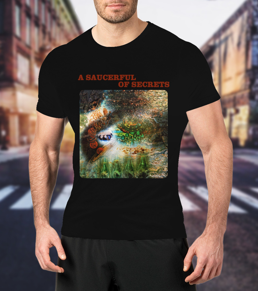 A Saucerful Of Secrets Psychedelic Cosmic T-Shirt