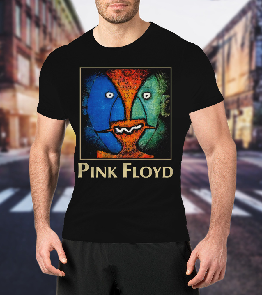 Pink Floyd Abstract Faces Artwork T-Shirt