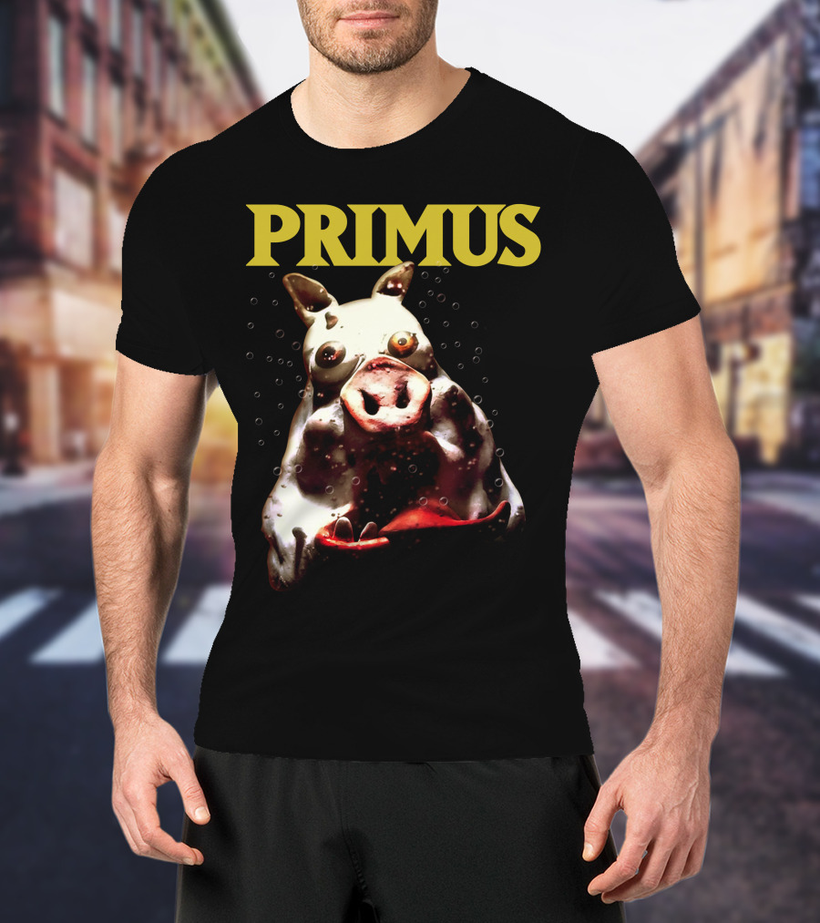 Primus Cow Imagery With Bubbles T-Shirt