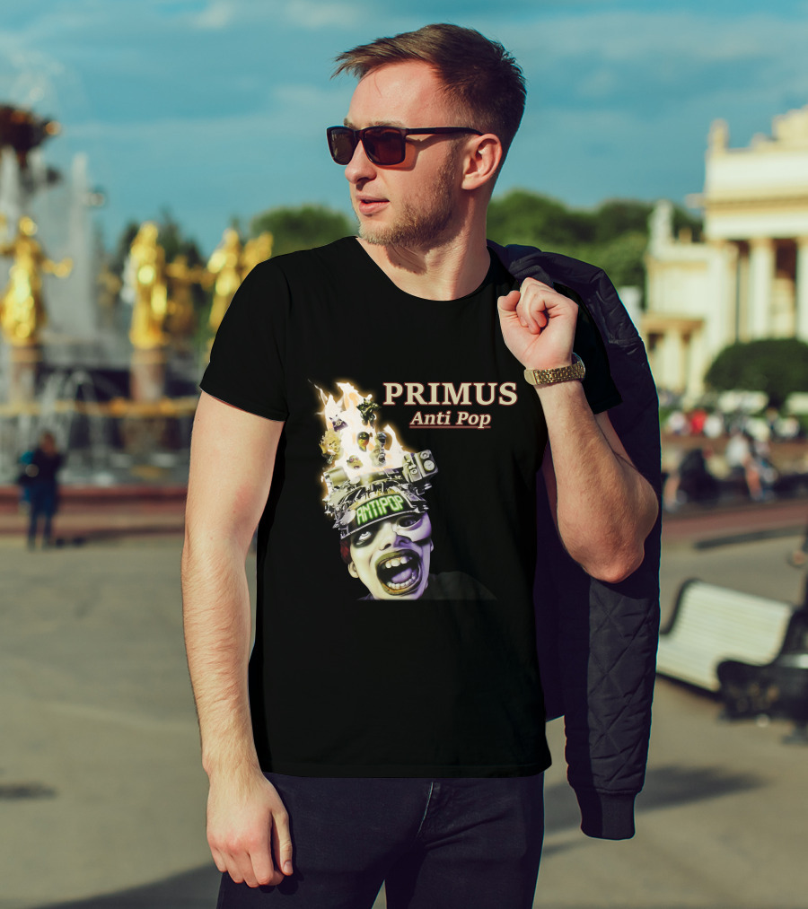 Primus Anti Pop Burning Head T-Shirt