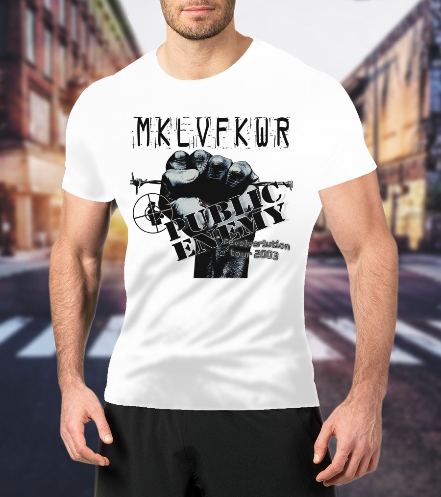 Mklvfkwr Public Enemy Revolverlution Tour 2003 T-Shirt