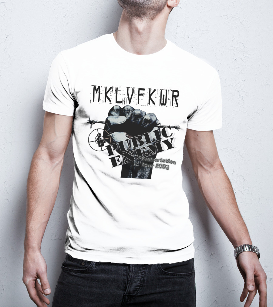 Mklvfkwr Public Enemy Revolverlution Tour 2003 T-Shirt