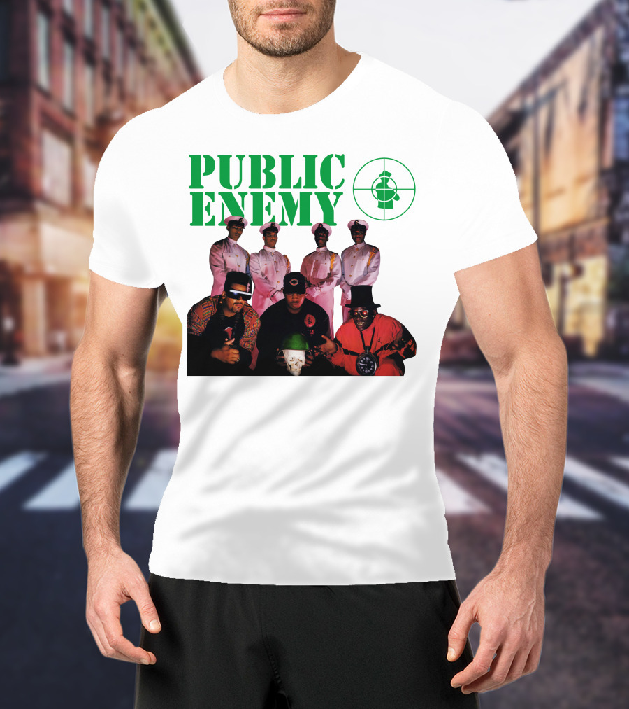 Public Enemy Famous Hip Hop Group Photo T-Shirt
