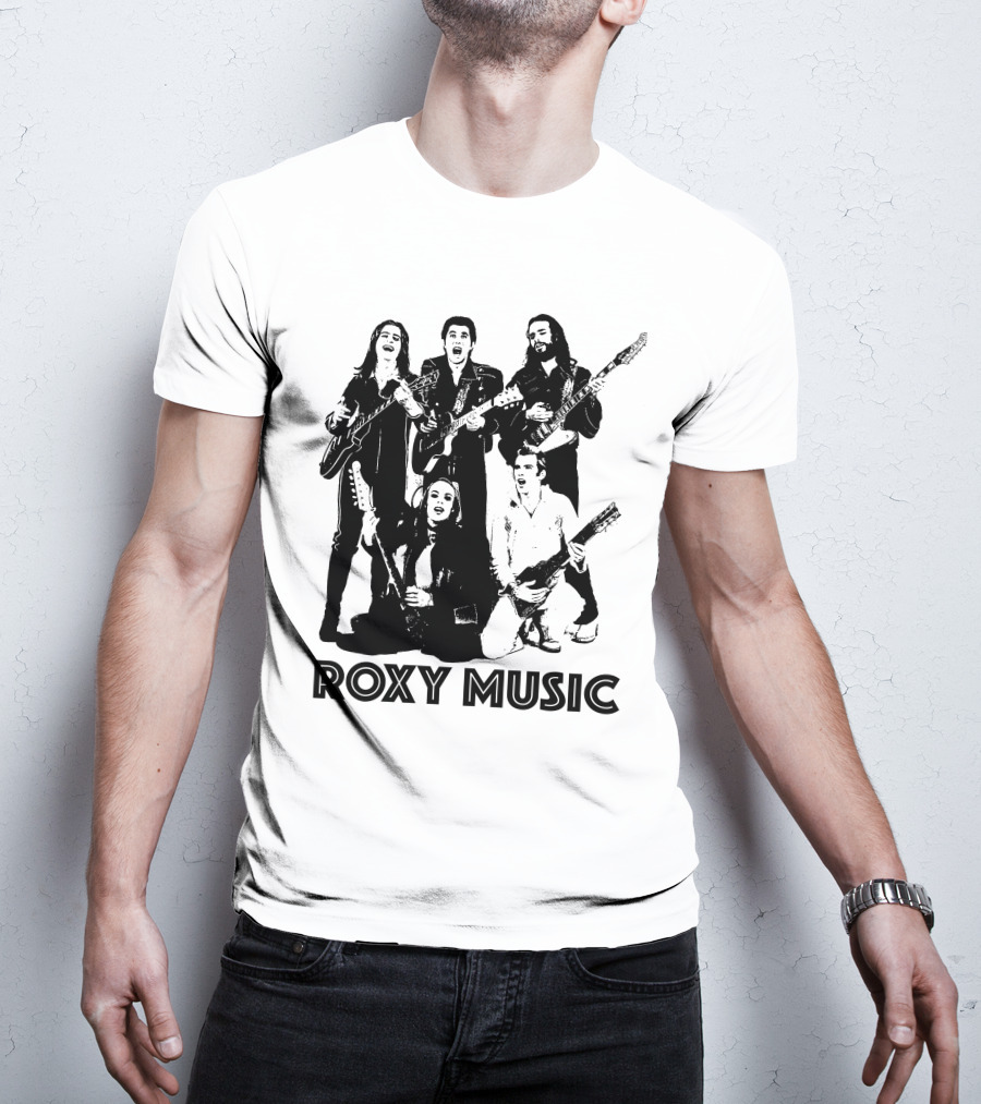 Roxy Music Band Members With Guitars T-Shirt