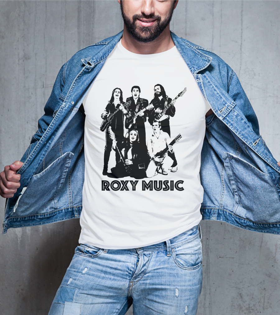 Roxy Music Band Members With Guitars T-Shirt