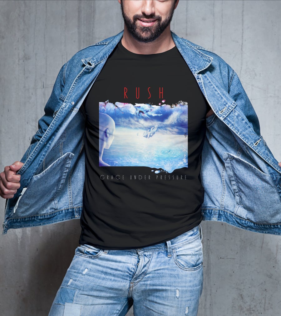 Rush Grace Under Pressure Oceanic Scene T-Shirt