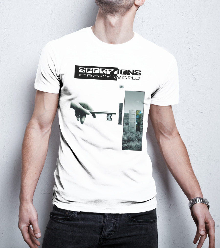Scorpions Crazy World Key And Door Landscape T-Shirt