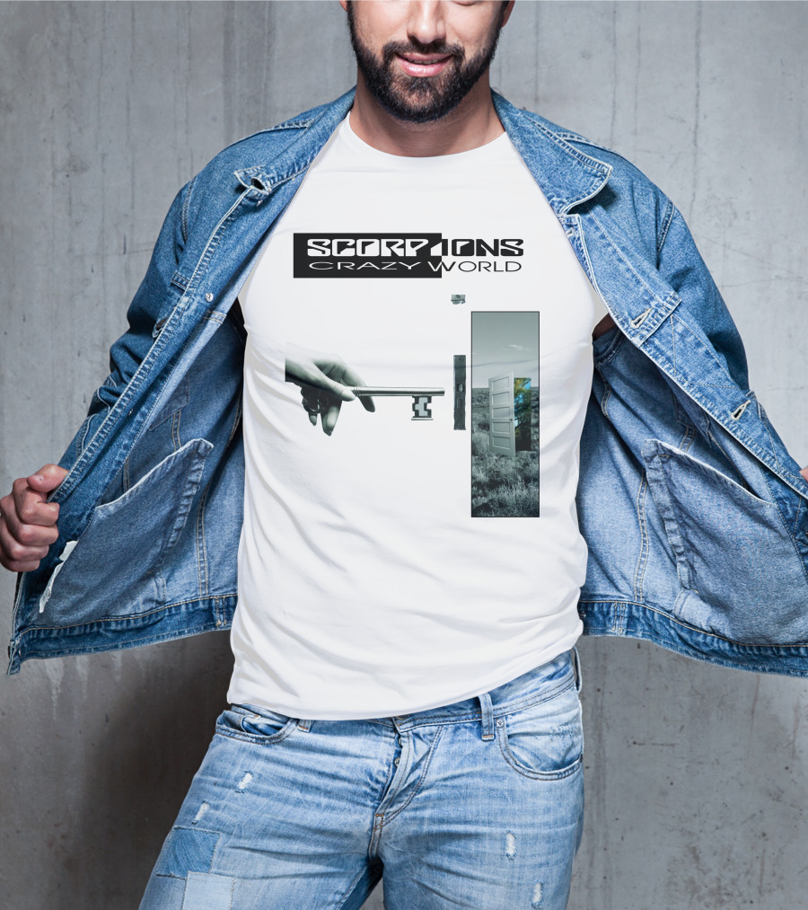 Scorpions Crazy World Key And Door Landscape T-Shirt