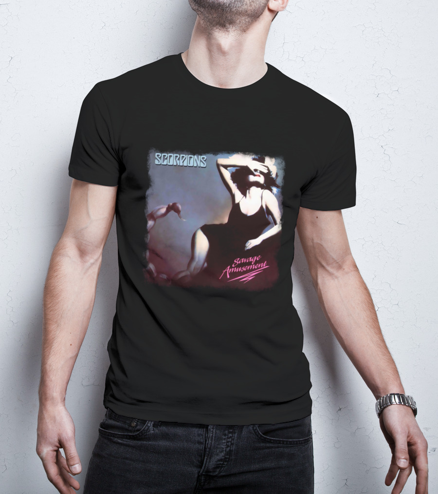 Scorpions Savage Amusement Retro Album Cover Art T-Shirt