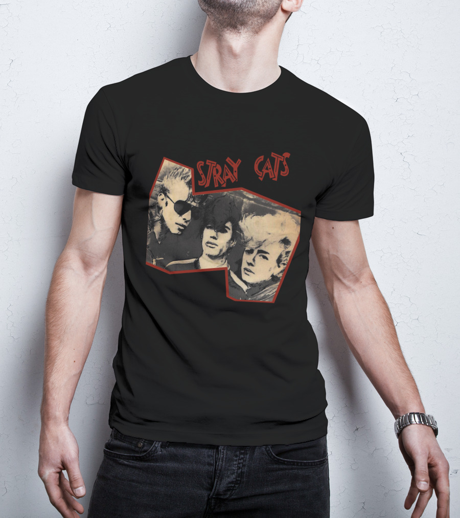 Stray Cats Vintage Trio T-Shirt