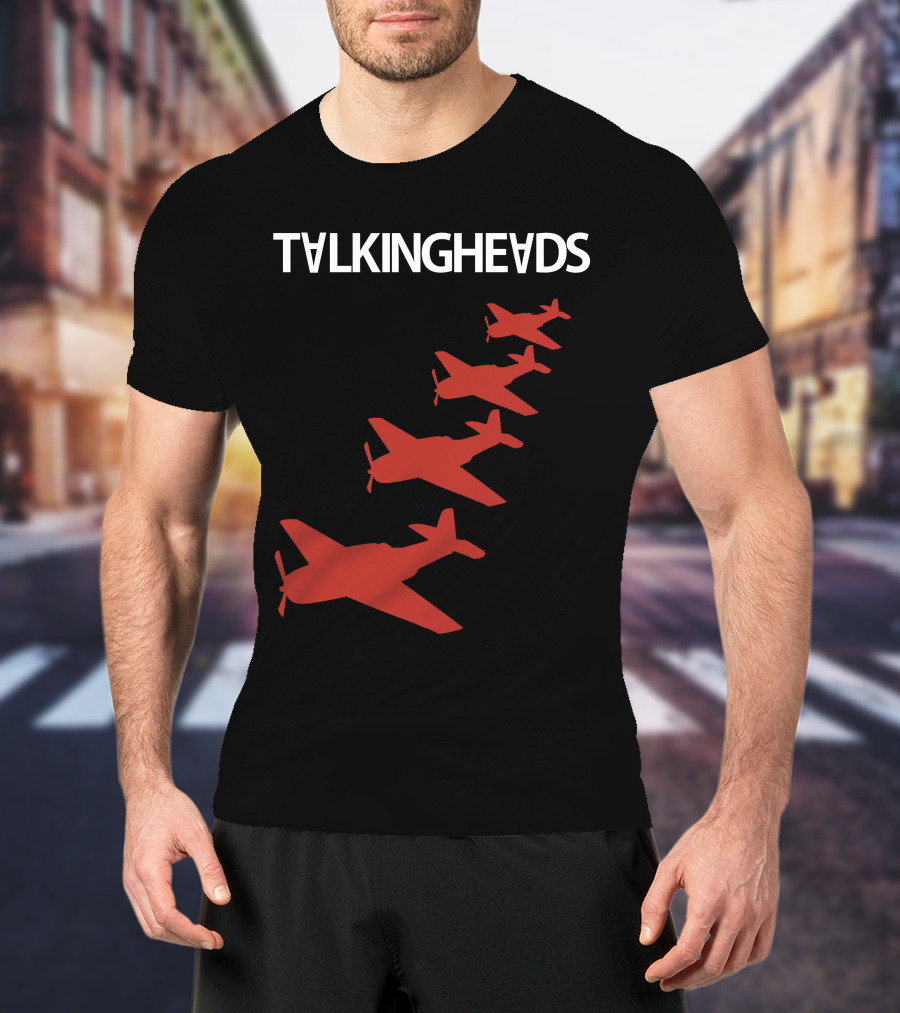 Talking Heads Red Airplanes Formation T-Shirt