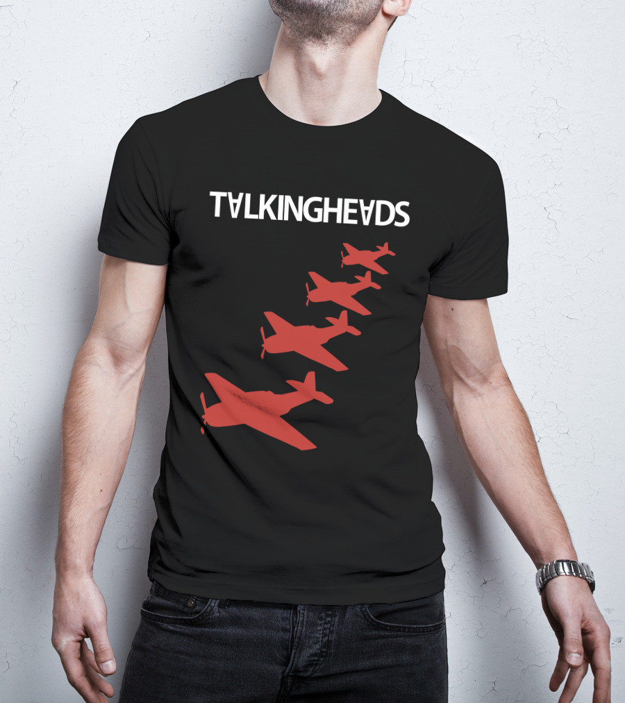 Talking Heads Red Airplanes Formation T-Shirt