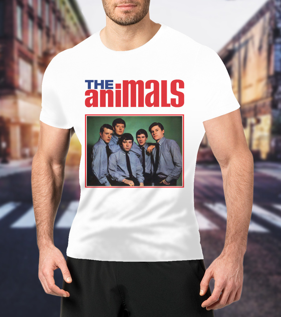 The Animals Band Portrait In Classic Style T-Shirt