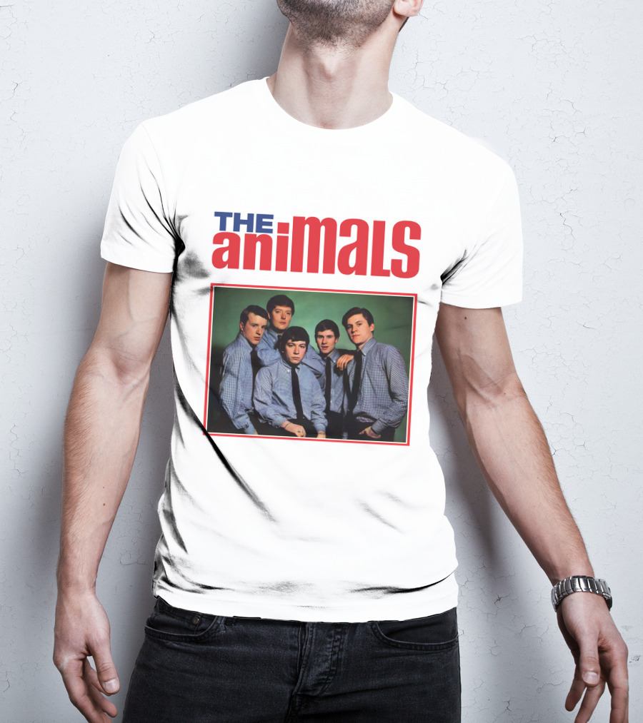 The Animals Band Portrait In Classic Style T-Shirt