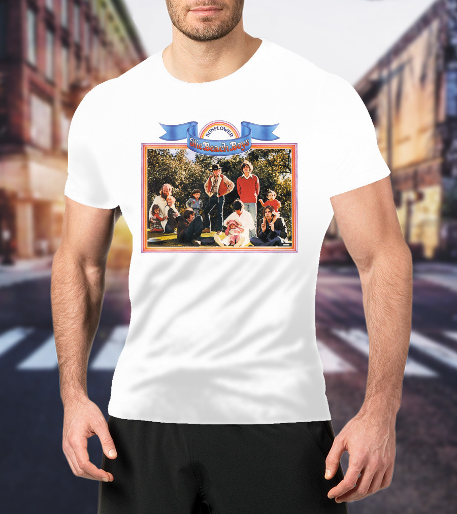 Sunflower The Beach Boys Vintage Album Cover T-Shirt