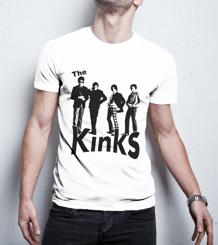 The Kinks Vintage Band Silhouette Classic Rock T-Shirt