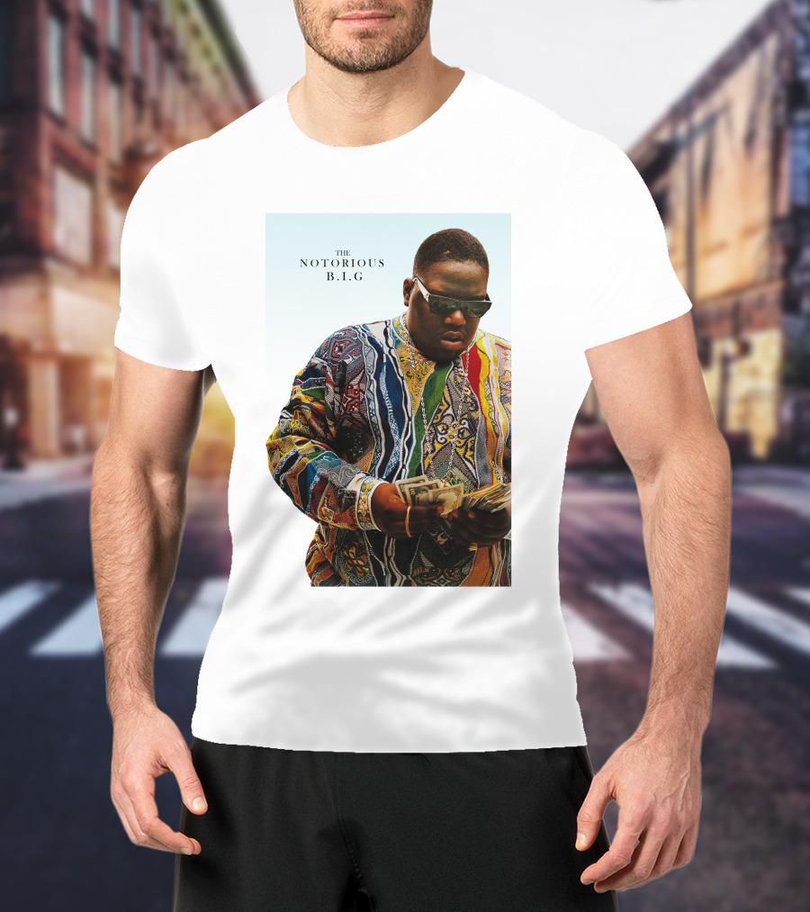 The Notorious B.i.g. Counting Money Colorful T-Shirt