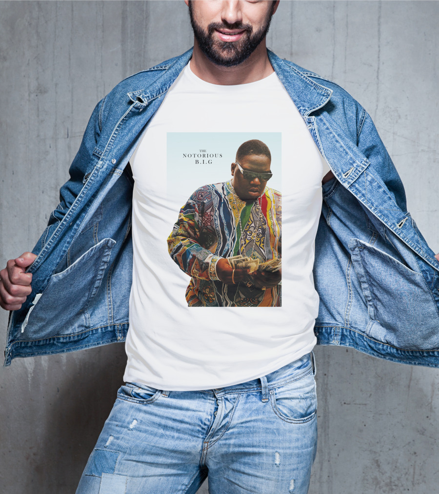The Notorious B.i.g. Counting Money Colorful T-Shirt