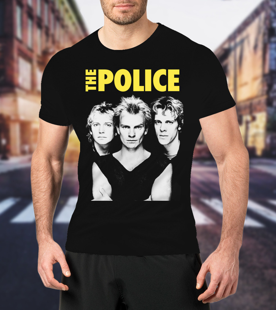 The Police Band Black And White T-Shirt