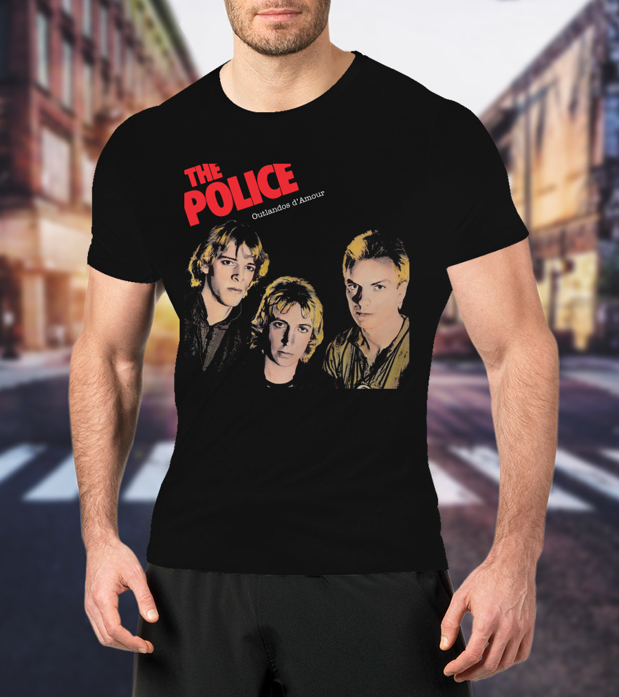 The Police Outlandos D'amour Album Cover Artwork T-Shirt