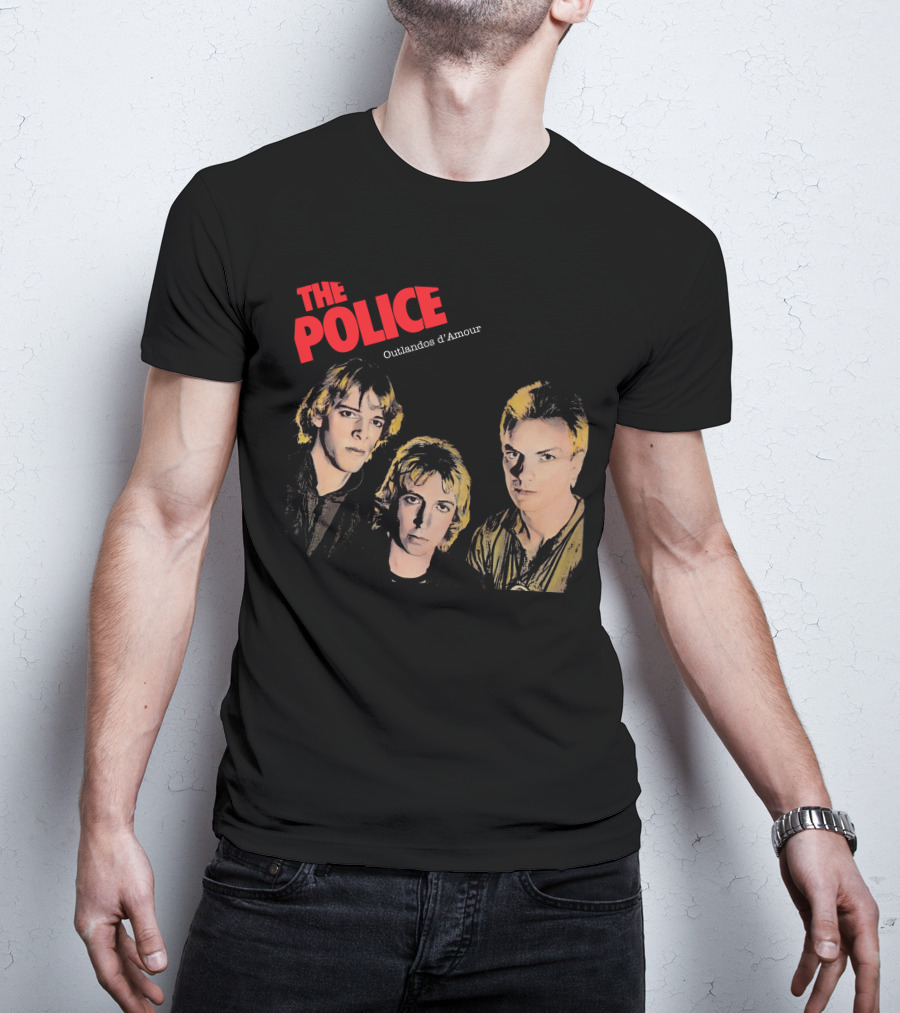 The Police Outlandos D'amour Album Cover Artwork T-Shirt
