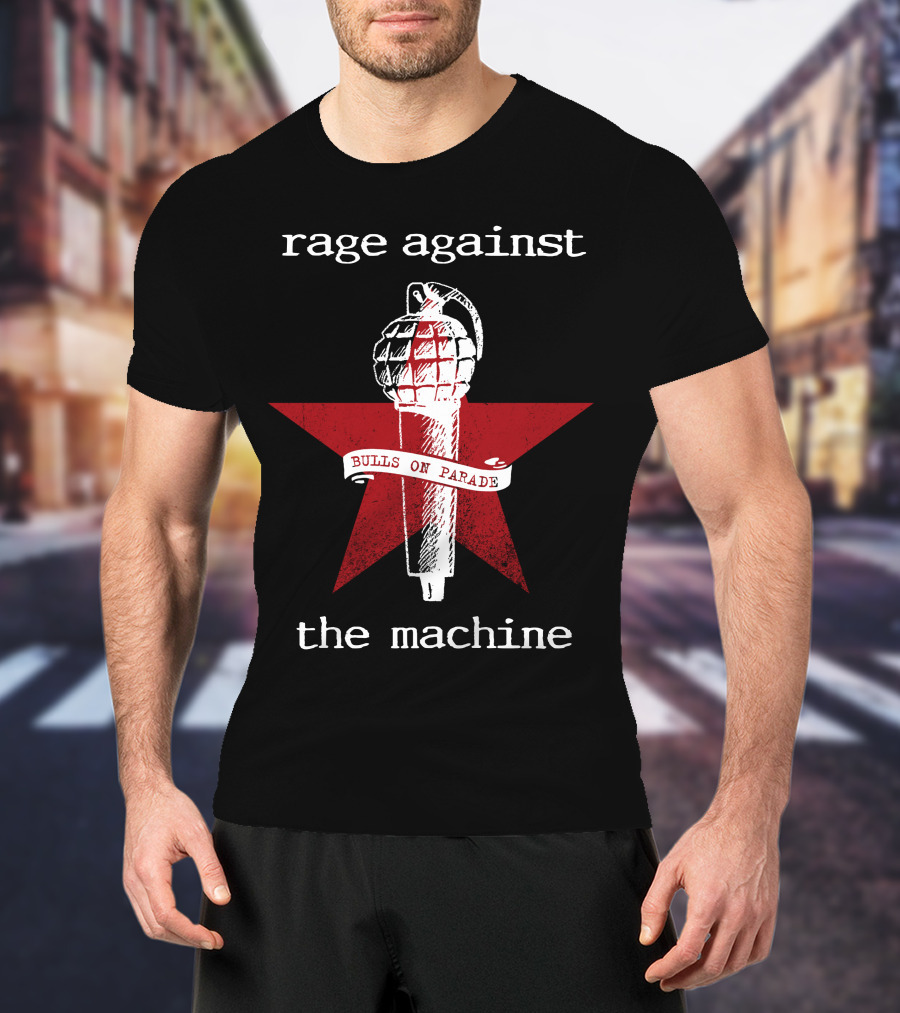Rage Against The Machine Bulls On Parade Grenade Star T-Shirt