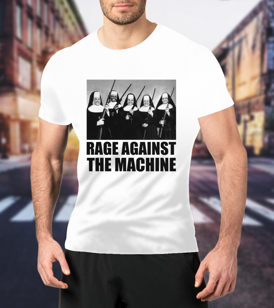 Rage Against The Machine Nuns With Guns Photomontage T-Shirt