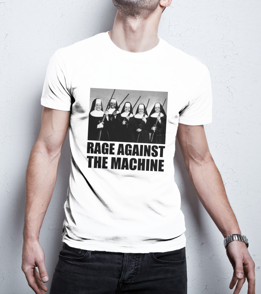 Rage Against The Machine Nuns With Guns Photomontage T-Shirt