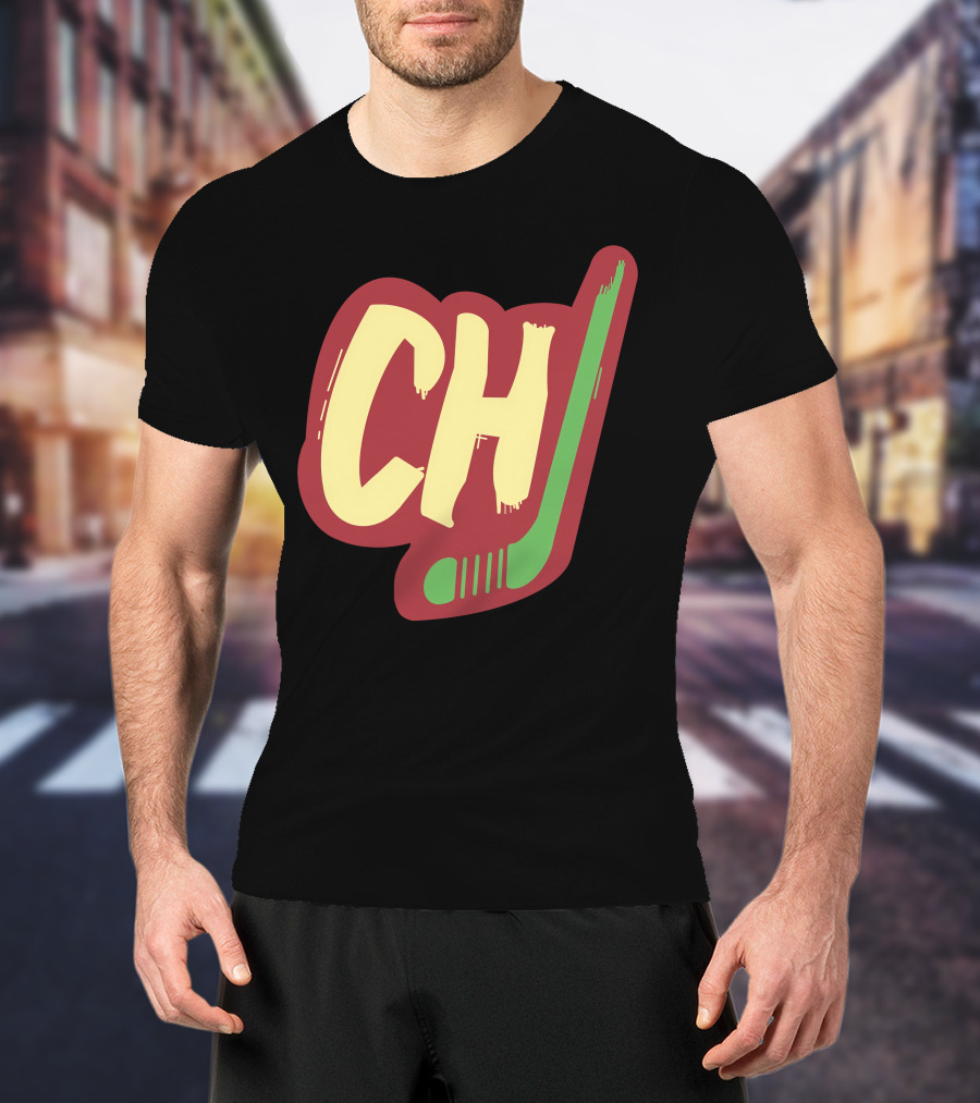 Chicago Blackhawks Hockey Ch Block Style T-Shirt