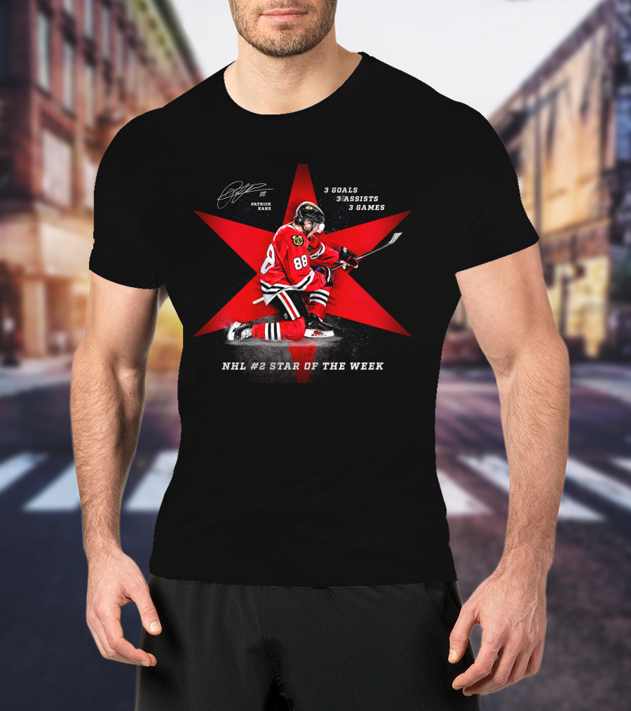 Patrick Kane Chicago Blackhawks Nhl #2 Star Of The Week T-Shirt