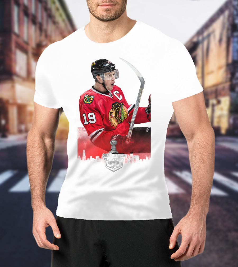 Chicago Blackhawks Nhl 2014 Stanley Cup Playoffs Captain T-Shirt