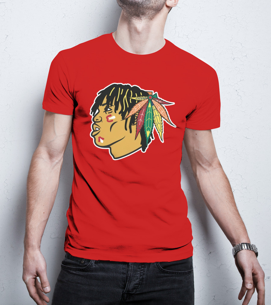 Chicago Blackhawks 21 Rap Logo Custom T-Shirt