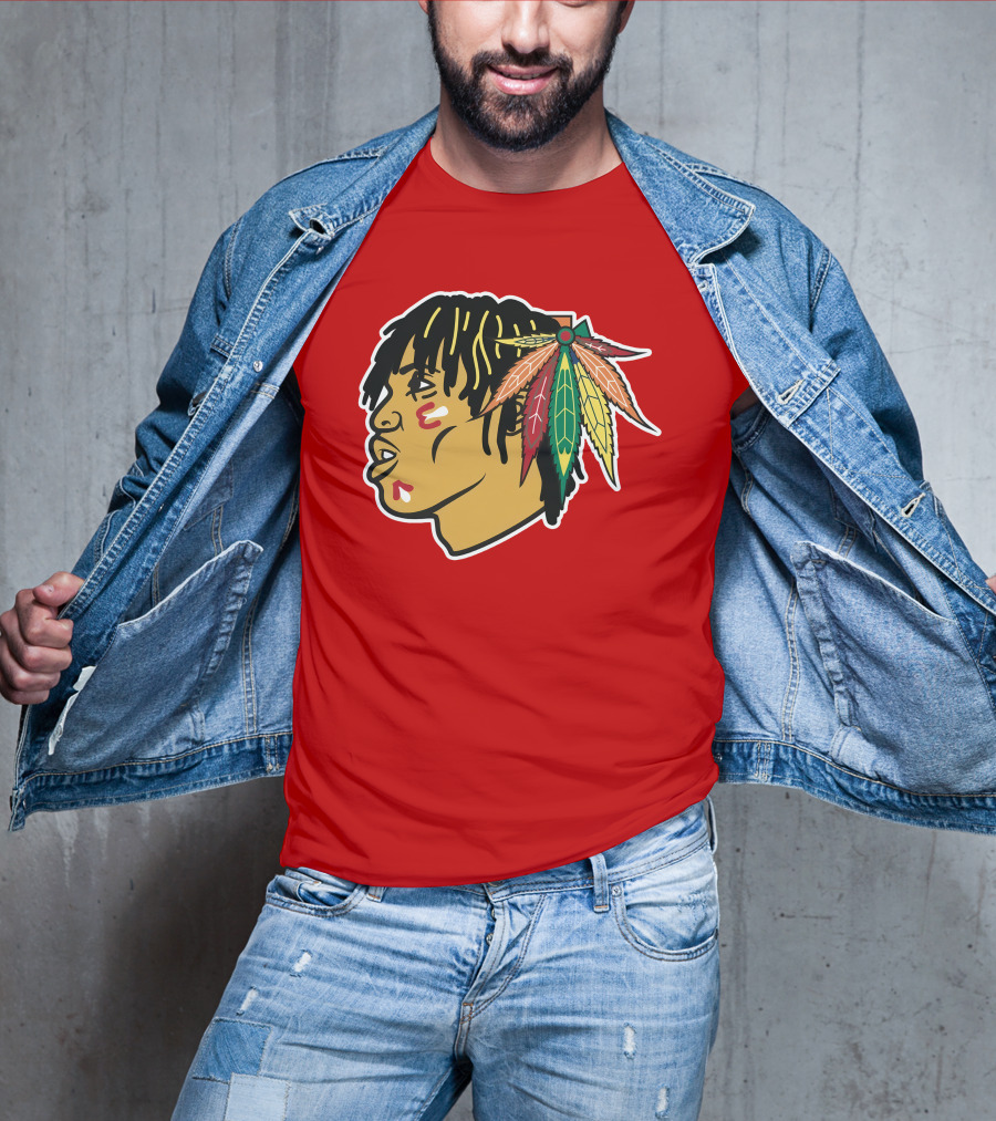 Chicago Blackhawks 21 Rap Logo Custom T-Shirt