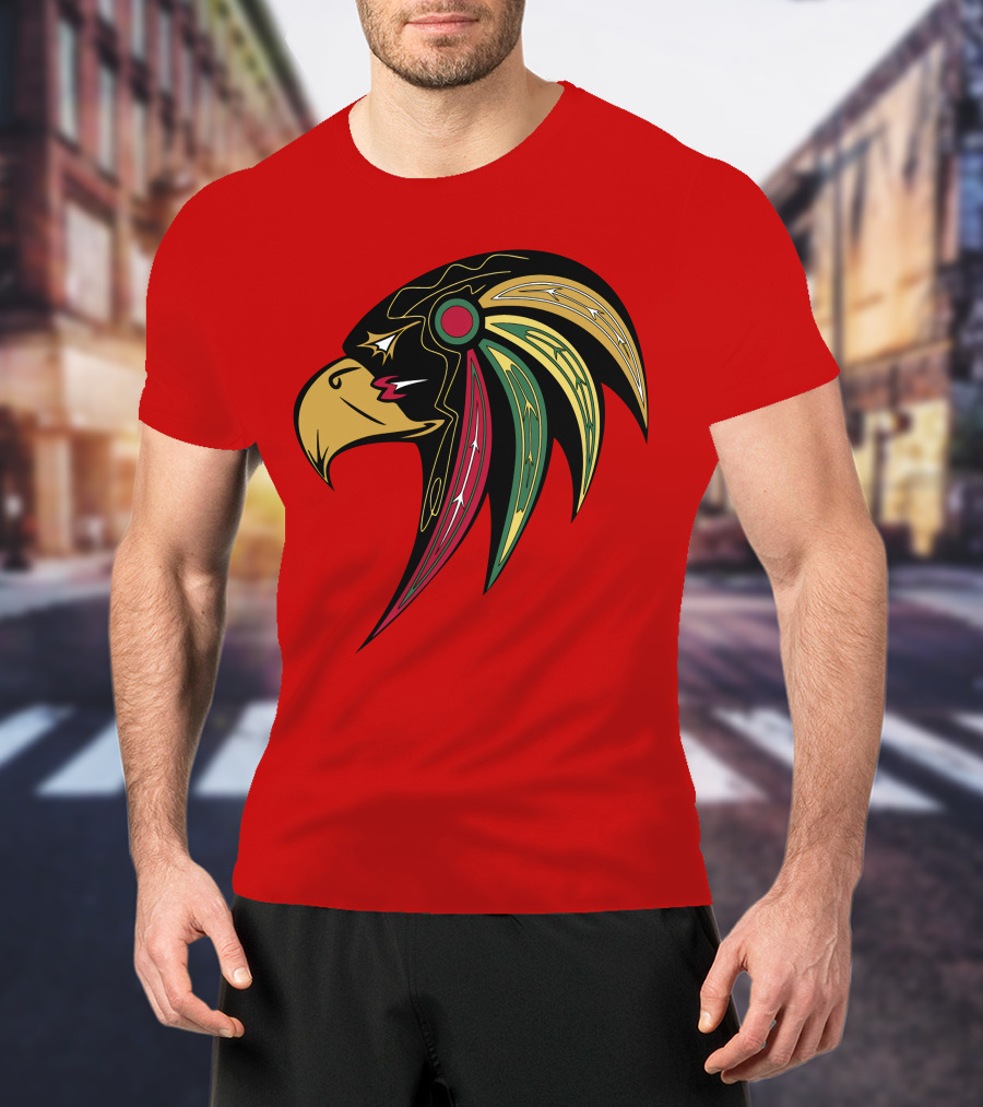 Chicago Blackhawks Stylized Hawk Head T-Shirt