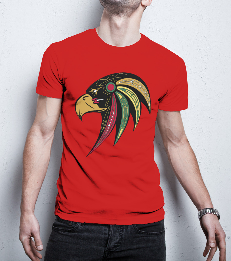 Chicago Blackhawks Stylized Hawk Head T-Shirt