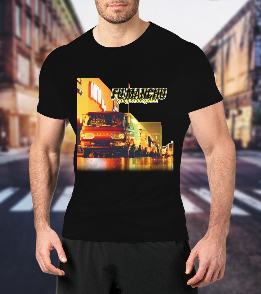 Fu Manchu King Of The Road Album Cover Van Scene T-Shirt