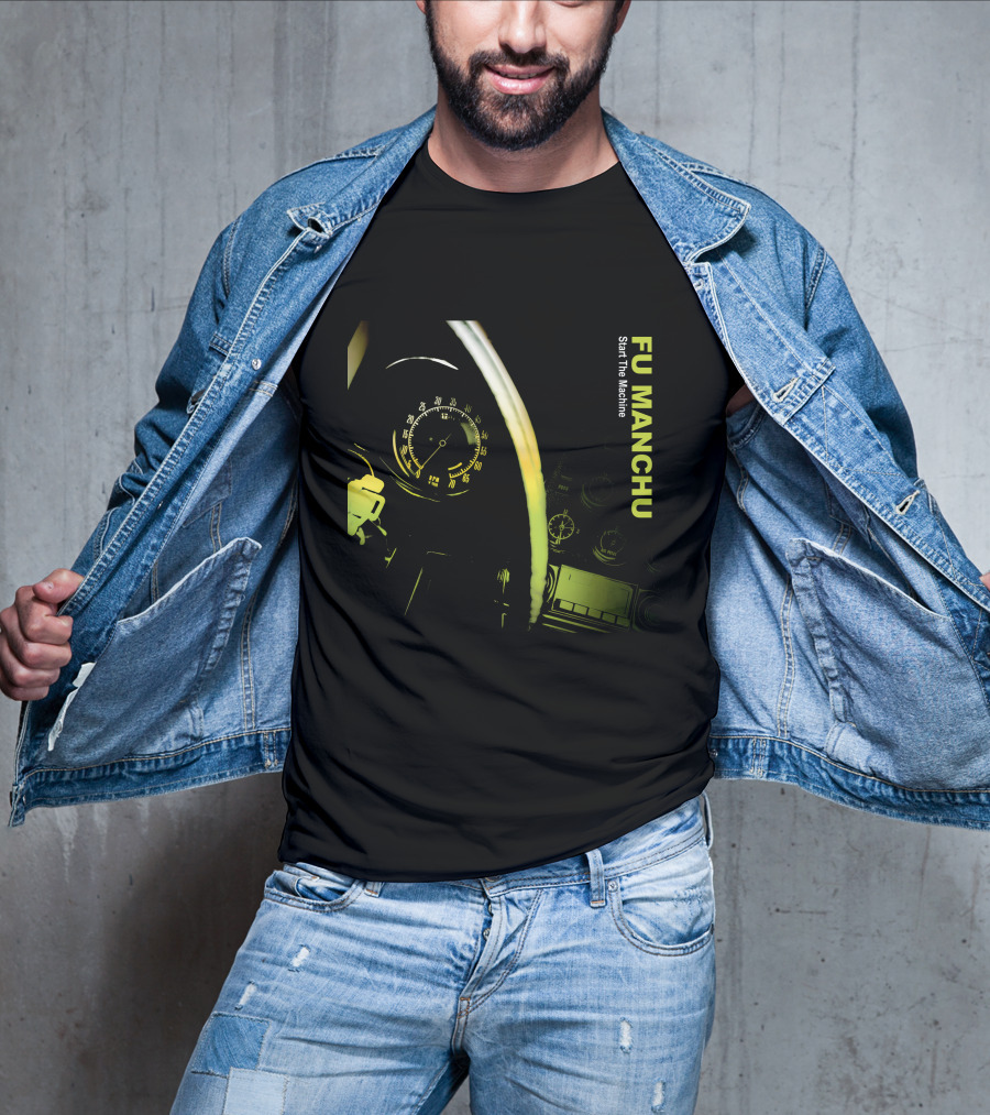 Fu Manchu Start The Machine Fmc-24B Speedometer Dashboard T-Shirt