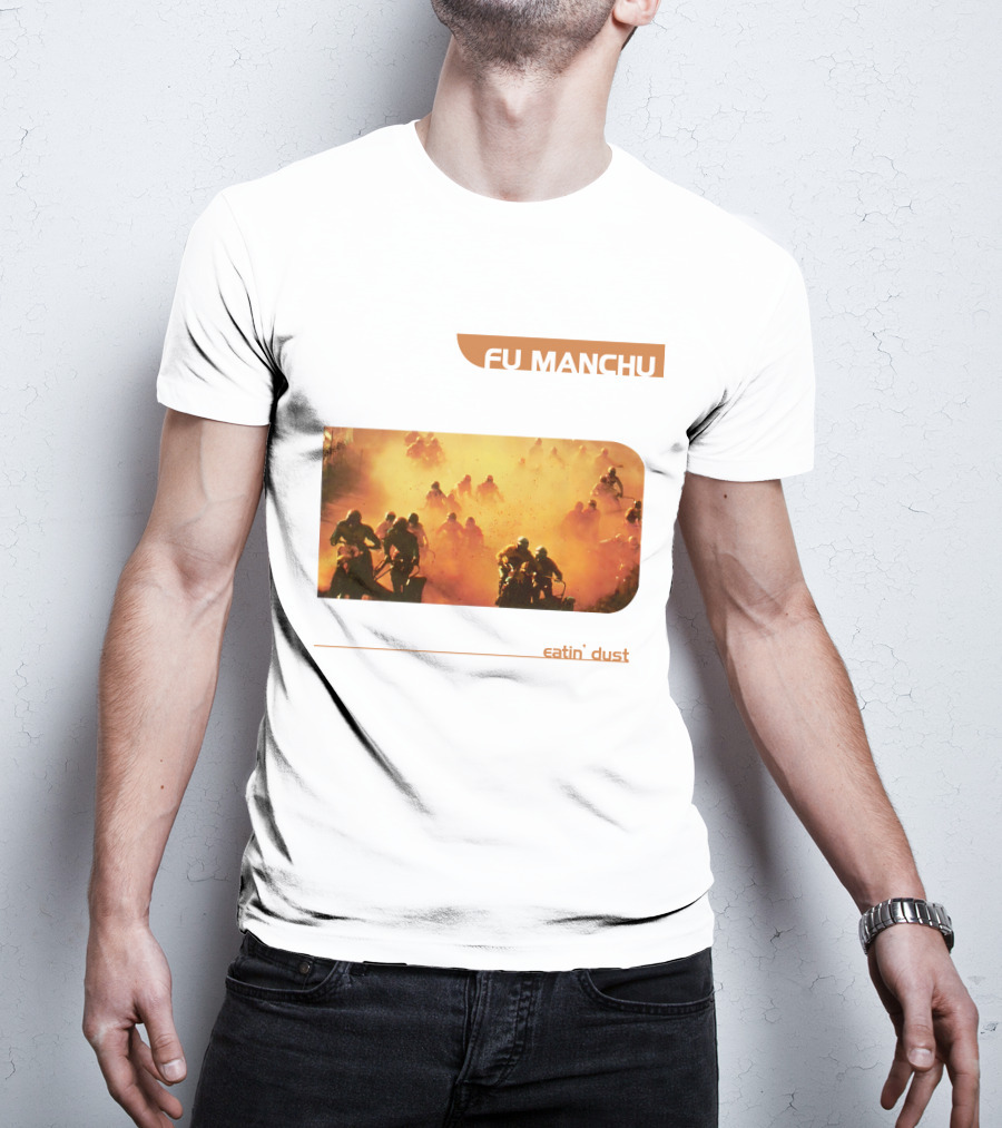 Fu Manchu Eatin' Dust Moto Riders In Desert Haze T-Shirt